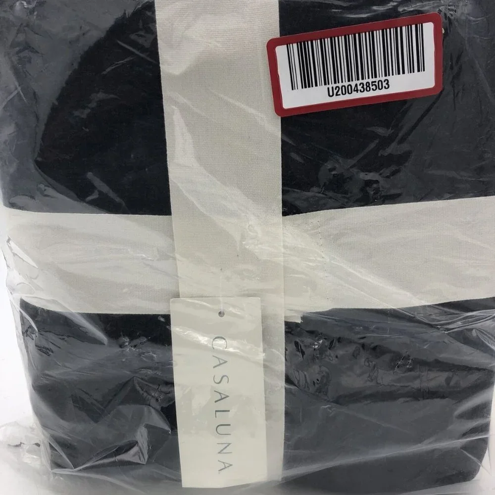 Casaluna King Duvet Set Black Cotton/ Cashmere